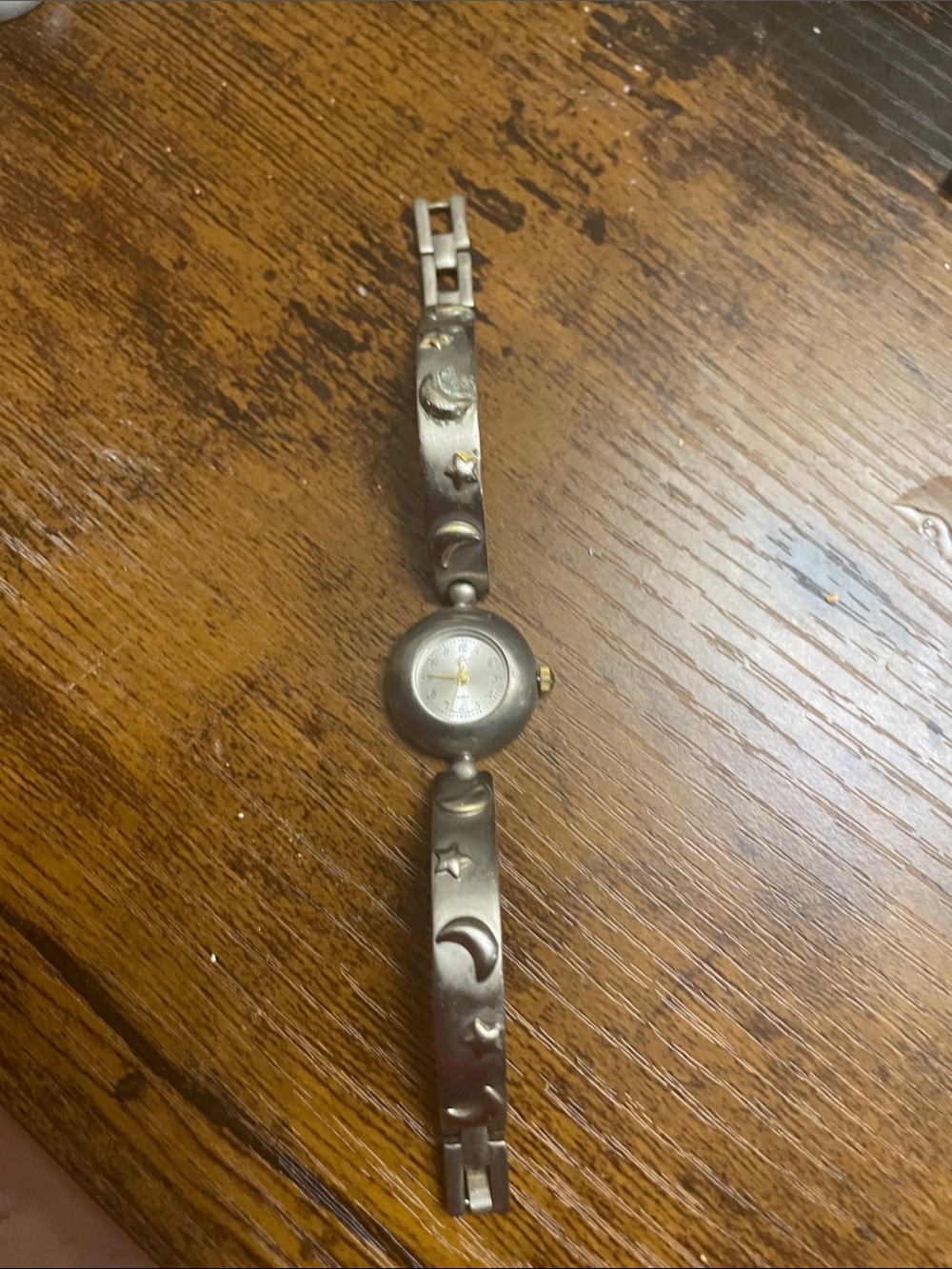 Guess Silver Moon & Star Bracelet Watch